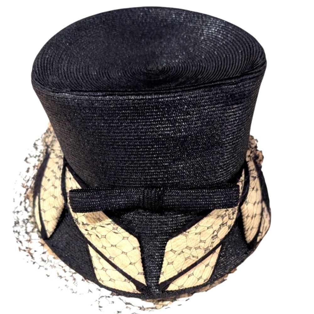 Women's 1940s antique Gage blue hat size 22